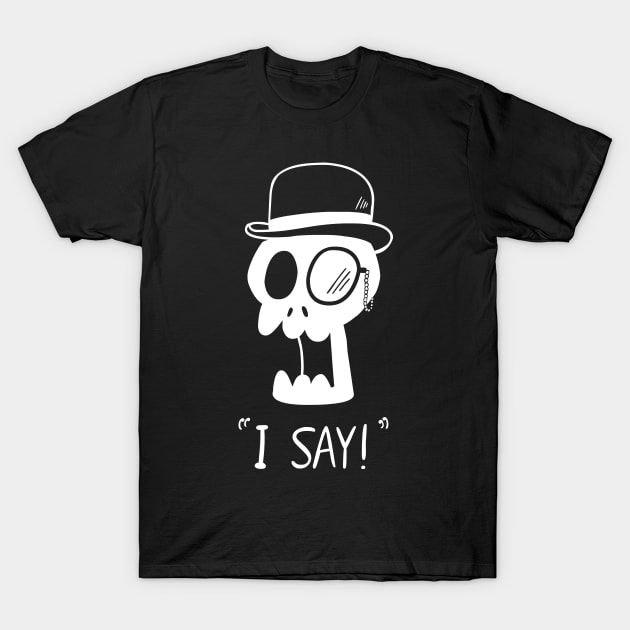 Swanky skull T-Shirt by ScarySpaceman